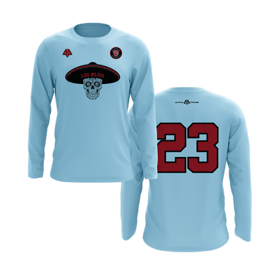 Personalized Margate Los Rojos Logo Long Sleeve Shirt