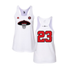 Personalized Margate Los Rojos Logo White Women's Tank Top