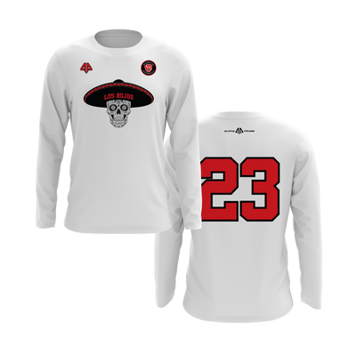 Personalized Margate Los Rojos Logo Long Sleeve Shirt