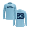 Personalized Mariners Logo Long Sleeve Shirt