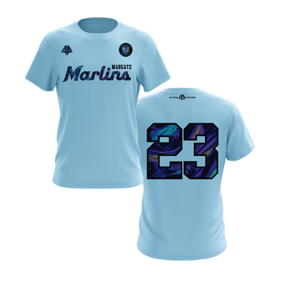 Personalized Margate Marlins Logo Short Sleeve Shirt