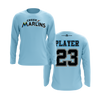 Personalized CCLL Marlins Logo Long Sleeve Shirt