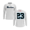 Personalized Marlins Logo Long Sleeve Shirt