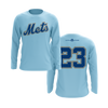 Personalized Mets Logo Long Sleeve Shirt