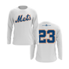 Personalized Mets Logo Long Sleeve Shirt