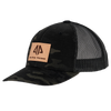 AP Patch Trucker Snapback Hat - 862RCHSQ-Black Camo/Black