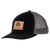 AP Patch Trucker Snapback Hat - 112RCHSQ-Black/Charcoal