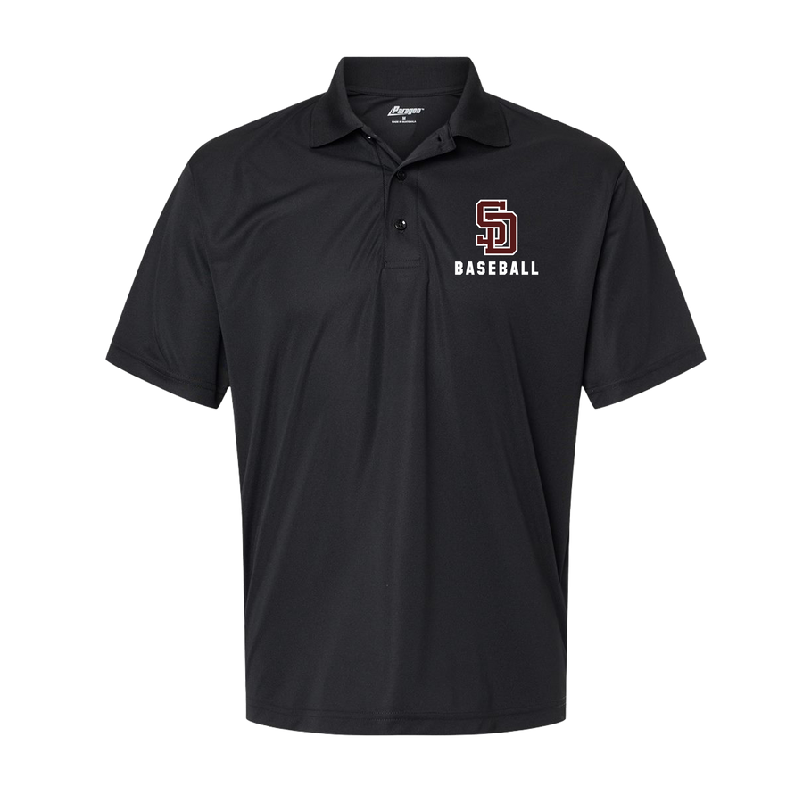 Stoneman Douglas SD Baseball Logo Black Polo