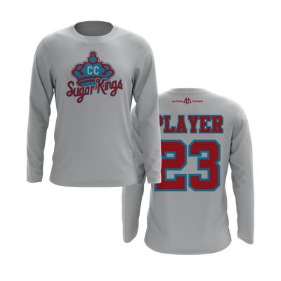 Personalized CCLL Sugar Kings Crown Logo Long Sleeve Shirt