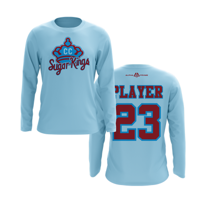 Personalized CCLL Sugar Kings Crown Logo Long Sleeve Shirt