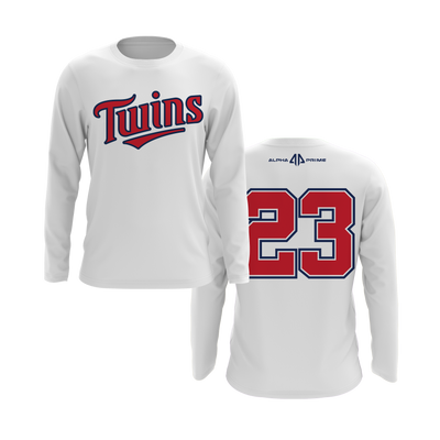 Personalized Twins Logo Long Sleeve Shirt