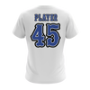 Personalized Cobras Special Font Logo Women's White V-Neck Shirt