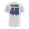Personalized Cobras Standard Font Logo Women's White V-Neck Shirt