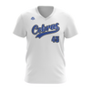 Personalized Cobras Standard Font Logo Women's White V-Neck Shirt