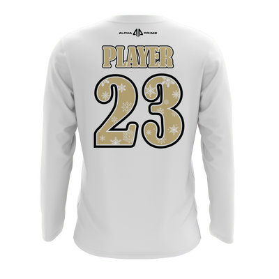 Vegas Gold/White Teams Long Sleeve Shirt (Ruwe, Fidel Amor, & Clark/Redmond)