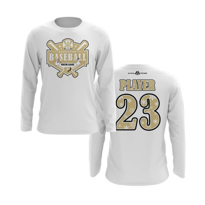 Vegas Gold/White Teams Long Sleeve Shirt (Ruwe, Fidel Amor, & Clark/Redmond)