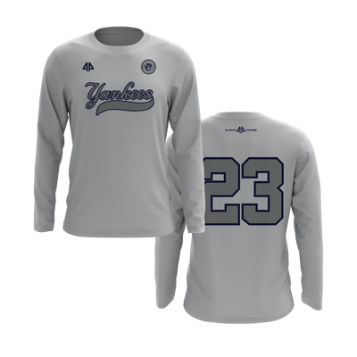 Personalized Margate Yankees Logo Long Sleeve Shirt