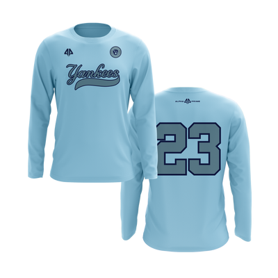 Personalized Margate Yankees Logo Long Sleeve Shirt