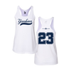 Personalized Yankees White Women's Tank Top