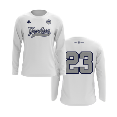 Personalized Margate Yankees Logo Long Sleeve Shirt