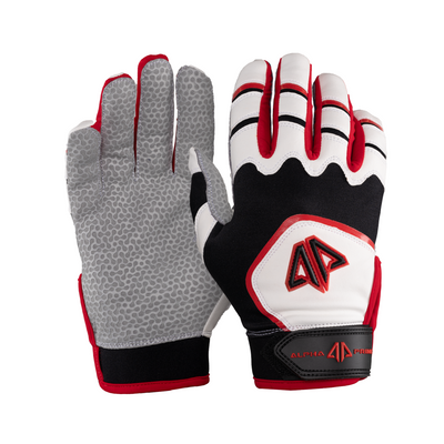Red and black batting gloves 2025