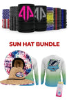 Sun Hat, Face Guard, Koozie, Full Sub Fishing Shirt