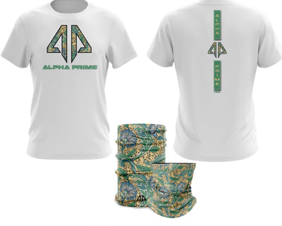 Alpha Prime - Grandmas Curtains Spot Dye & Face Guard Combo-Short Sleeve