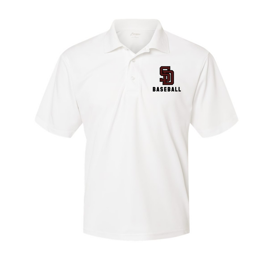 Stoneman Douglas SD Baseball Logo White Polo