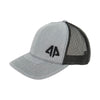 AP Retro Trucker Snapback Hat - Grey & Black